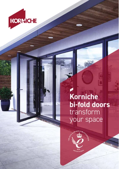 Korniche bifold doors official brochure cover