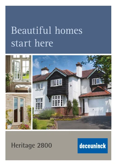 uPVC Casement Window and Door Brochure cover